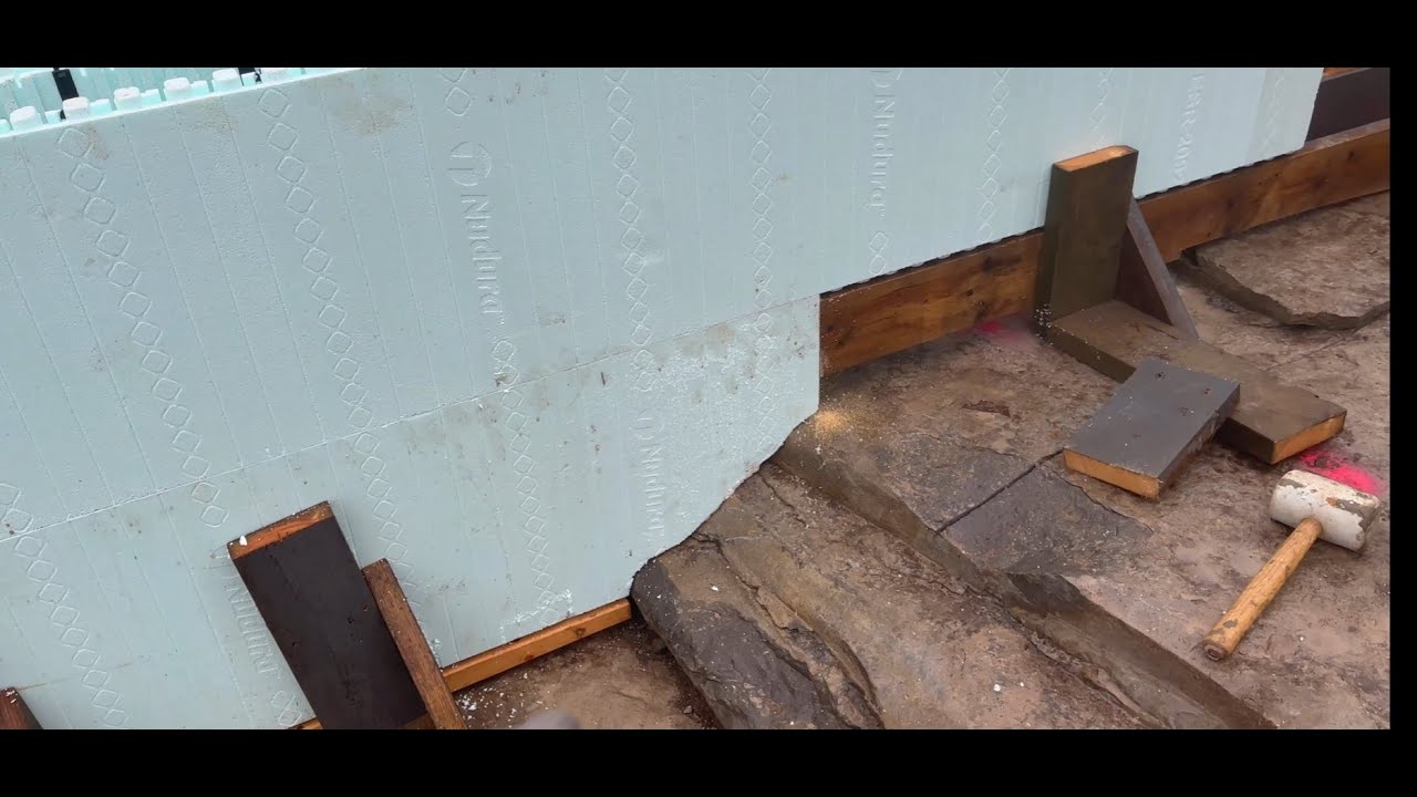 ICF Foundation Directly on Bedrock - No Footings