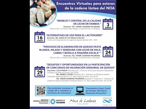 2° encuentro virtual: Alternativas de uso para el Lactosuero. 2° encuentro virtual: Alternativas de uso para el Lactosuero.