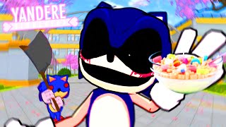 ¡HOLA SOY SONIC.EXE, Y ESTO ES YANDERE SIMULATOR CON SUNKY! FT.  @FabiturohVR