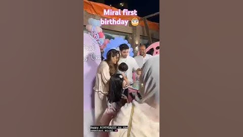 Miral first birthday 🎂#celebration#aiman muneeb#daughter#foryou#youtube#viralvideo#unfreezmyaccount