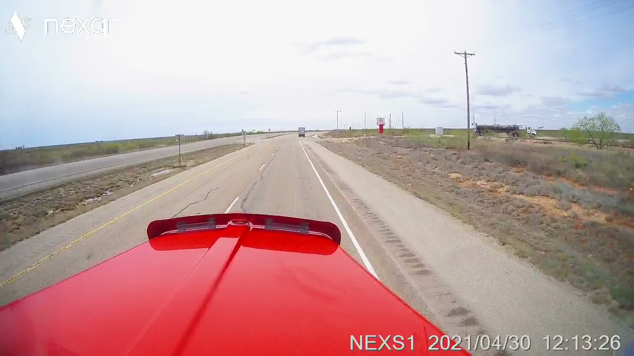 US Foods semi truck blows stop sign. Eunice NM YouTube