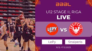 LePy vs KA Snaiperis | BBBL boys U12