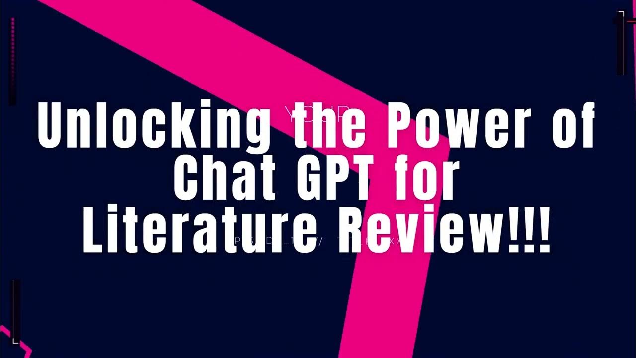 literature review chat gpt