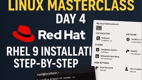 Linux Masterclass Day 4 | RHEL 9 Installation Step-by-Step (Full Guide)