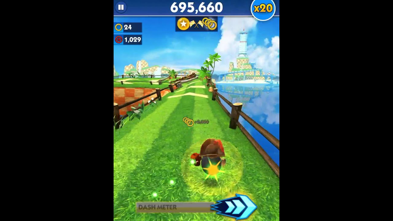 [Sonic Dash] Bomb Gameplay