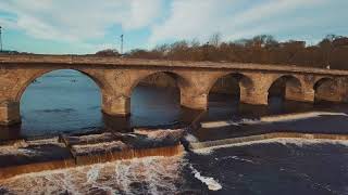 Hexham Bridge In Northumberland By Drone
