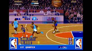 NBA Jam (Genesis)- Hornets vs. Magic 1/2 @bgasman
