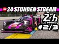 24h Le Mans Rennen | 24 STUNDEN LIVESTREAM (2/3) | Assetto Corsa Multiclass Gameplay German