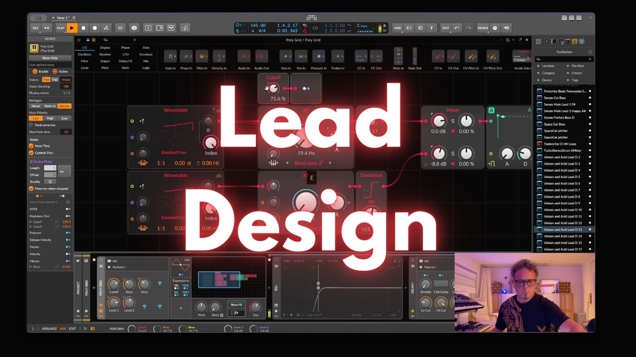 Lets design a powerful psy trance lead in the Grid 🚀 - YouTube