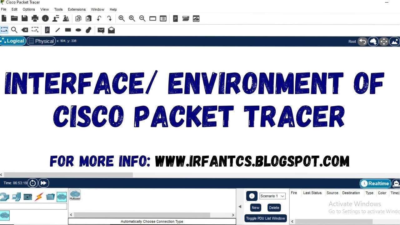 Exploring the Interface and Environment of Cisco Packet Tracer | CCNA ...