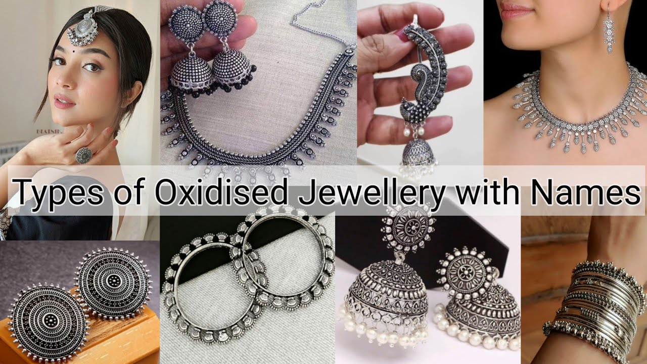 Types of Oxidised Jewellery with Names | Types of silver jewelry with names | Oxidised Jewellery