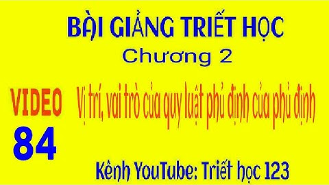 Phủ định của phủ định là gì lấy ví dụ năm 2024