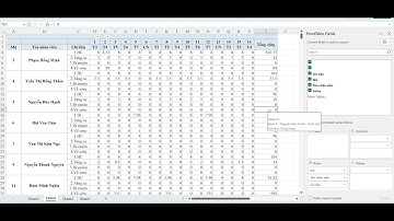 Hướng dẫn xuất bảng công từ dữ liệu chấm công bằng Pivot