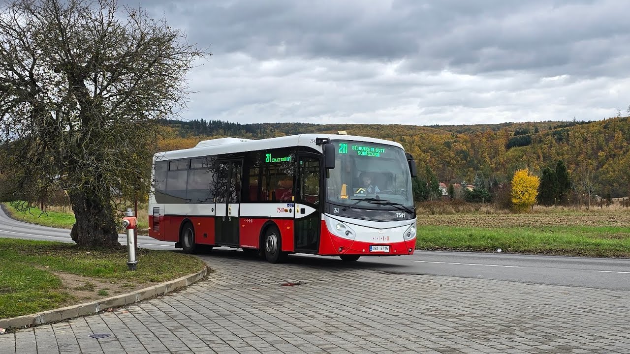 Výluková linka X75 ● Obřanský most - Bílovice nad Svitavou žel.st. - couvání - zmatek - kolony 