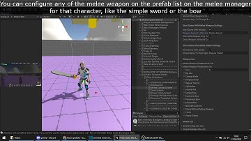 Game Kit Controller (GKC) Tutorial: Set Initial Melee Weapons on Player & AI