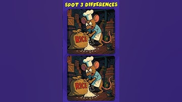 Spot the differences #289 : Can You Beat All 3 !? (A Bit Tricky) #findthedifference #shorts