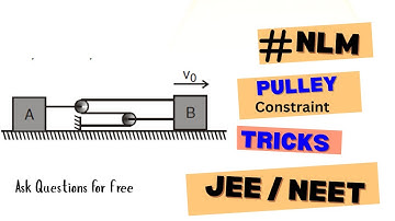 Pulley Constraint Problem | JEE & NEET Physics Question Solution
