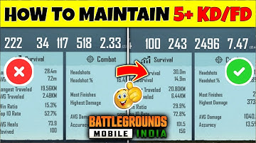 🔥How To Increase KD In BGMI | Maintain 4+ KD In PUBG Mobile | BGMI Tips And Tricks