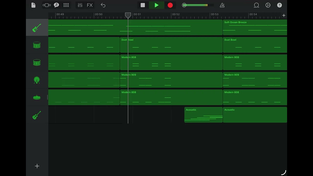 Soft Ocean Breeze - Blueberry Fruitsy (GarageBand View)