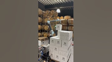 Cheers to robots doing the heavy lifting 🍷 #shorts #automation #robotics