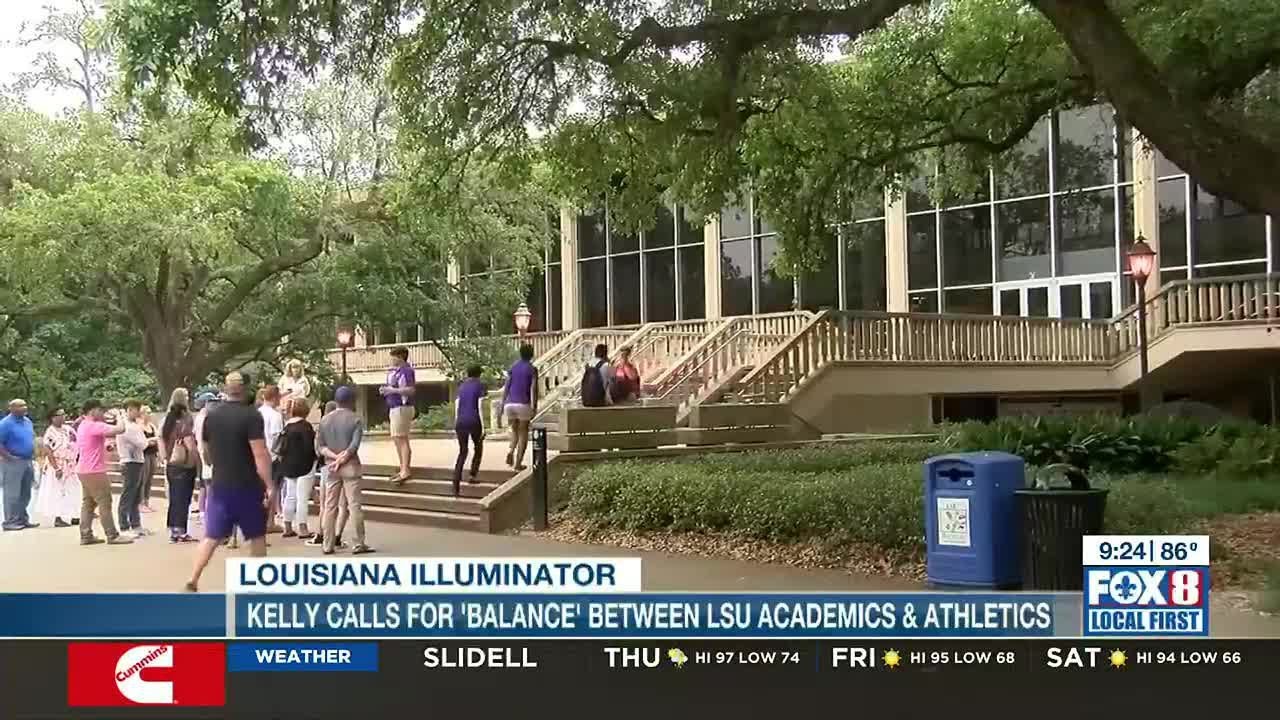 Brian kelly calls for balance between lsu academics and athletics