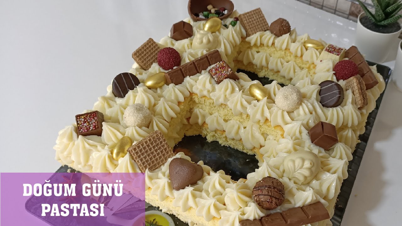 PANDİSPANYADAN HARF PASTA TARİFİ/DOĞUM GÜNÜ PASTASI YouTube