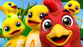Một Con Gà Xòe Ra Hai Cái Cánh 🐔 Nhạc Thiếu Nhi Một Con Vịt - Phiên Bản Gà 3D 4K