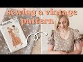 Sewing a Vintage Pattern in 1 Day! | Sew With Me