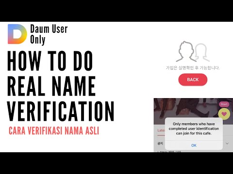 [ENG/ID] How to do real name verification to join fancafe using Daum ID (Mobile ver.)