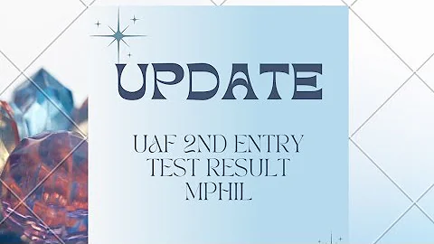 UAF 2Nd ENTRY TEST RESULT M PHIL 2022 ANNOUNCED DATE