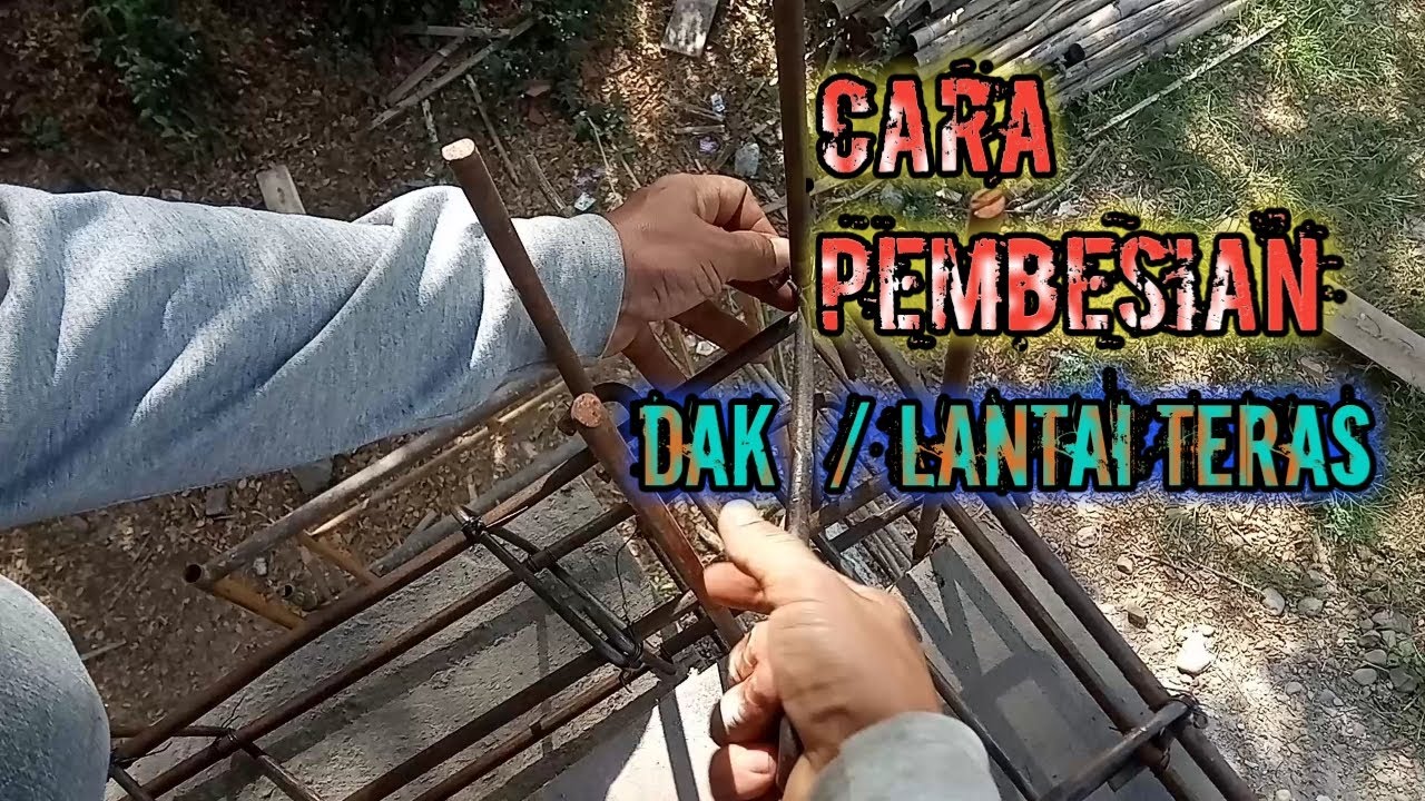 Cara merakit besi cor dak teras - YouTube