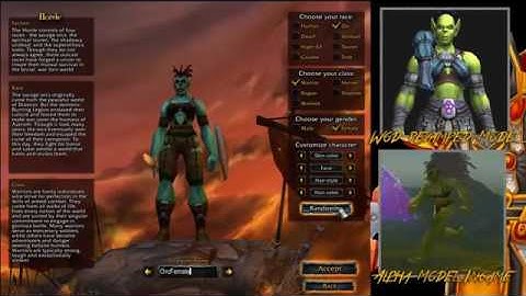 Wow Alpha Exploration - Alpha Character Models