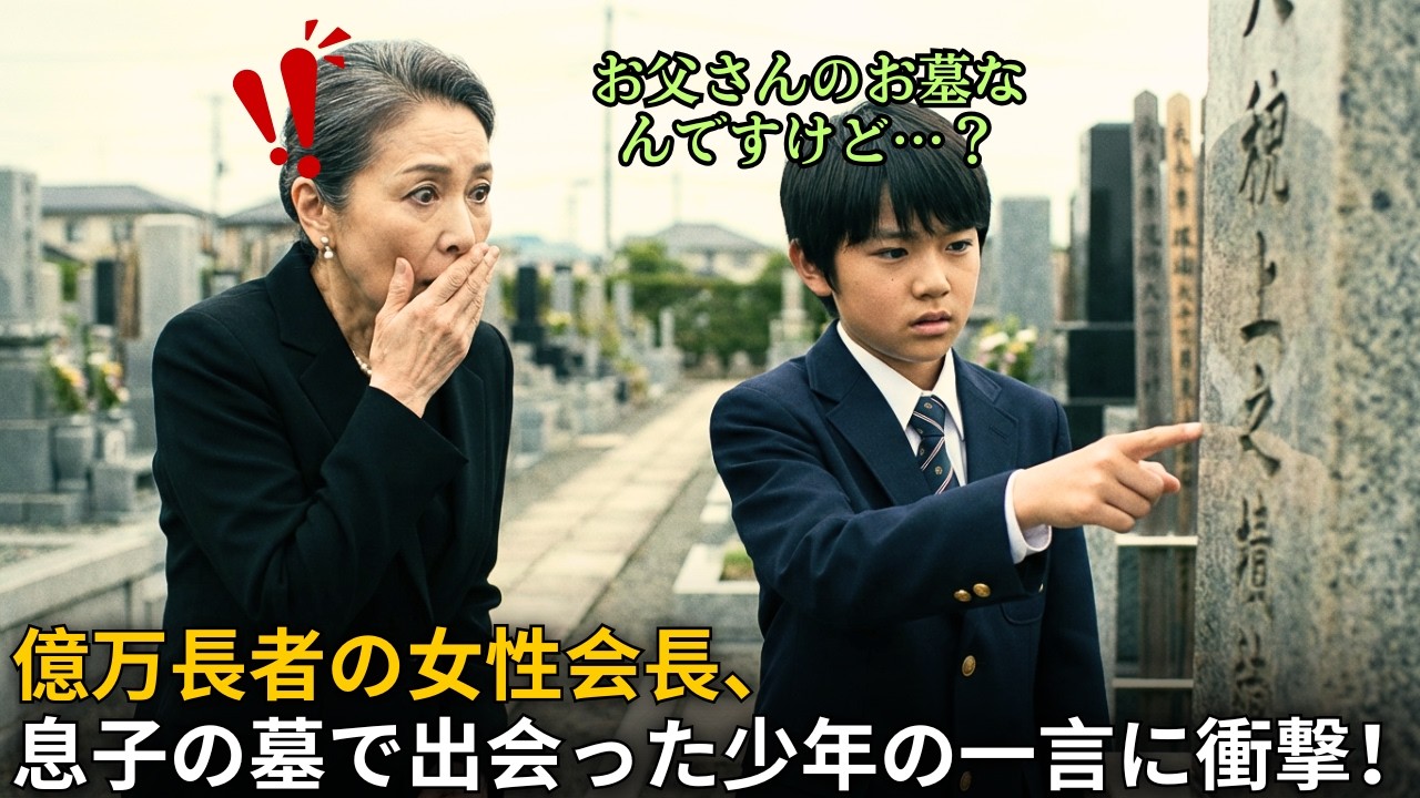 億万長者の女性会長、息子の墓で出会った少年の「ここは僕のお父さんの墓です」という一言に衝撃！｜人生の教訓｜オーディオブック