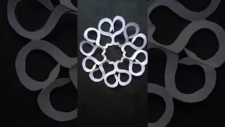 how to make paper snowflake ✨ ❄️| snowflake making #viralshorts #snowflakes #shorts #papercraft