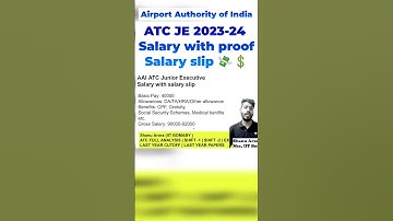 Airport ATC salary with Proof | AAI ATC 2023 2024 | ATC expected cutoff