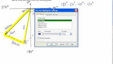 Vector Addition by Law of Cosines