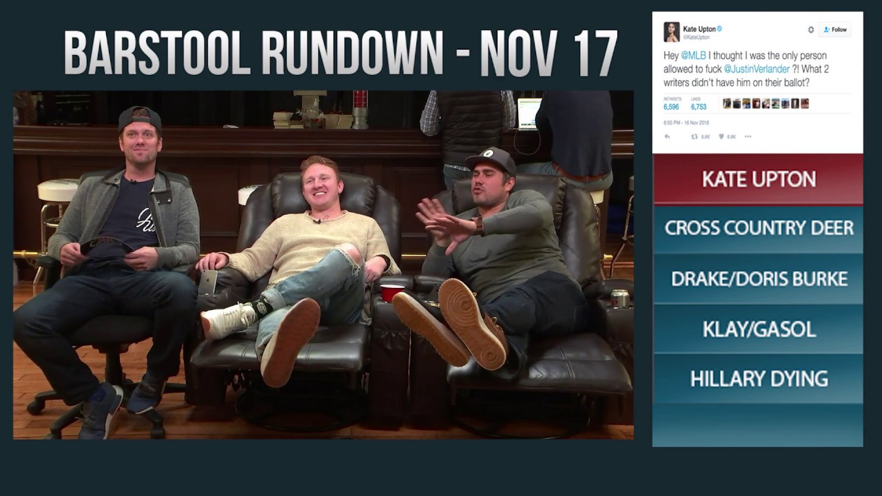 Barstool Rundown November 17, 2016 YouTube