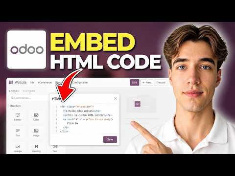 How To Add And Embed HTML Code In Odoo Website (2026)