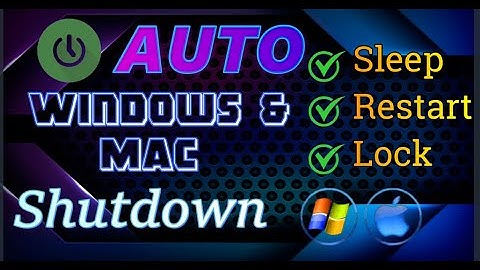 Auto Shutdown Schedule For Mac & Windows #auto_shutdown #windows