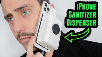 This is the MagSanitize Pro, the iPhone Hand Sanitizer Dispenser!