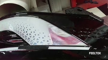 Automobile headlight 3D surface  Marking丨Auto Industry Application 丨FEELTEK Scanhead