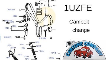 1uzfe Cambelt / timing belt replacement. suits LS400,  Celsior, SC400 and soarer. 1uz