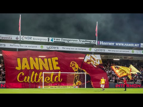 Jannie cultheld spandoek  | Go Ahead Eagles - Feyenoord