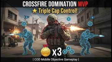 Crossfire Domination MVP 🎖️ Triple Cap Control! | COD Mobile Objective Gameplay