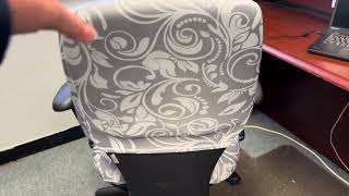 Revamp Your Office Chair: Reviewing the Stretchable Chair Cover! 🪑✨ #amazonfinds #founditonamazon
