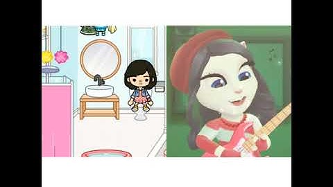 Toca Life World Vs My Talking Angela 2 | Toca Shorts #Shorts