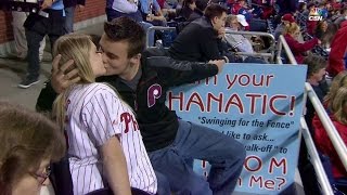 SEA@PHI: Phillies fan gets prom proposal, jersey