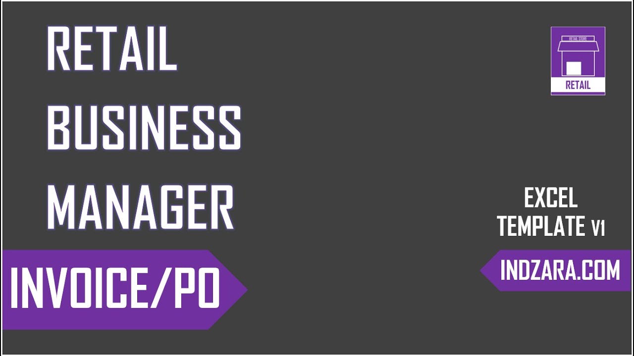 retail business manager excel template v1 invoice and purchase