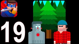 Mr Ninja - Gameplay Walkthrough Part 19 - Ninja Star Forest 3 stars(iOS) screenshot 3