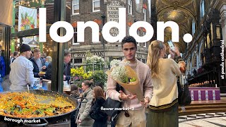 A Weekend in London Vlog | St Paul's Cathedral, River Thames Cruise & Columbia Road Flower Market..